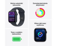 APPLE Apple Watch SE 3 GPS + Cellular 40mm Aluminiowa koperta (księżycowa poświata) + opaska sportowa (księżycowa poświata) - rozmiar S/M - 1362387 - zdjęcie 3